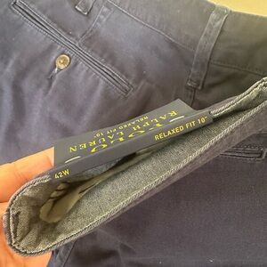 Ralph Lauren Navy Relaxed Fit Men's Chino Shorts 42W
